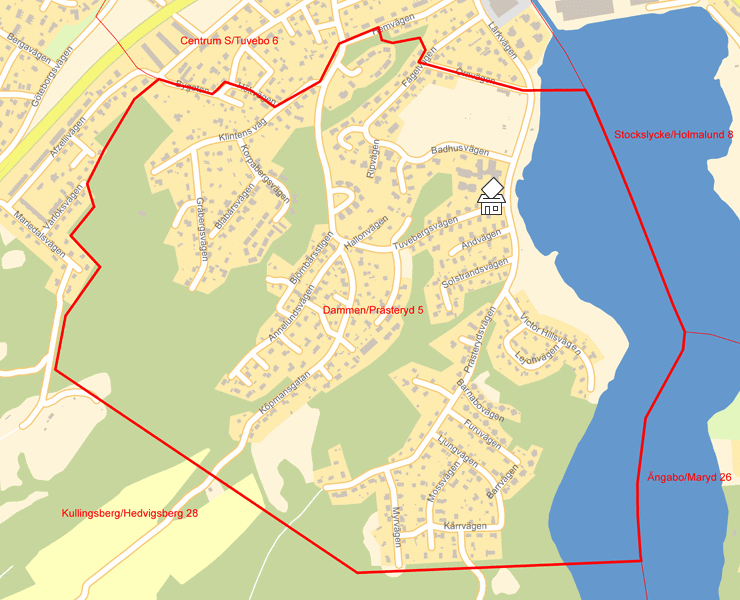 Karta över Dammen/Prästeryd 5