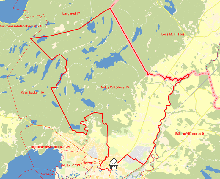 Karta över Nolby Ö/Rödene 13