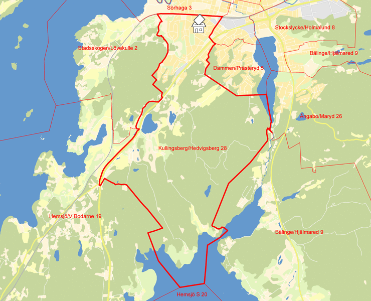 Karta över Kullingsberg/Hedvigsberg 28