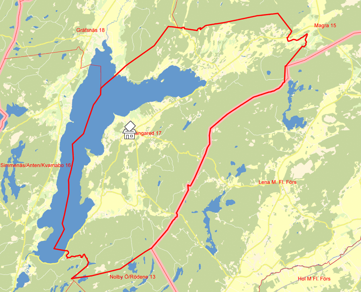 Karta över Långared 17