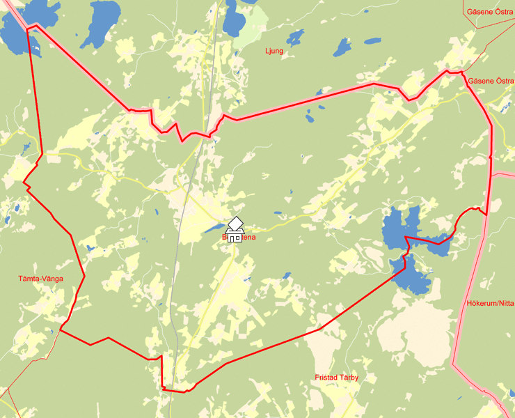 Karta över Borgstena