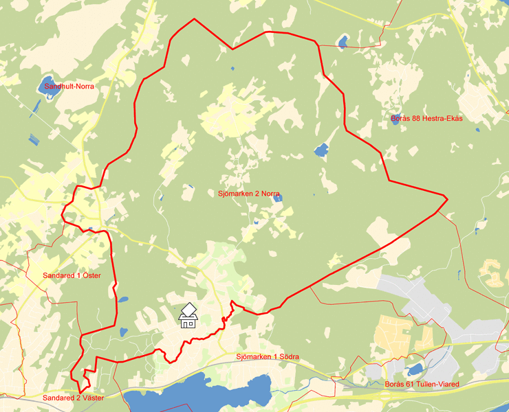 Karta över Sjömarken 2 Norra
