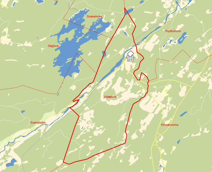 Karta över Viskafors