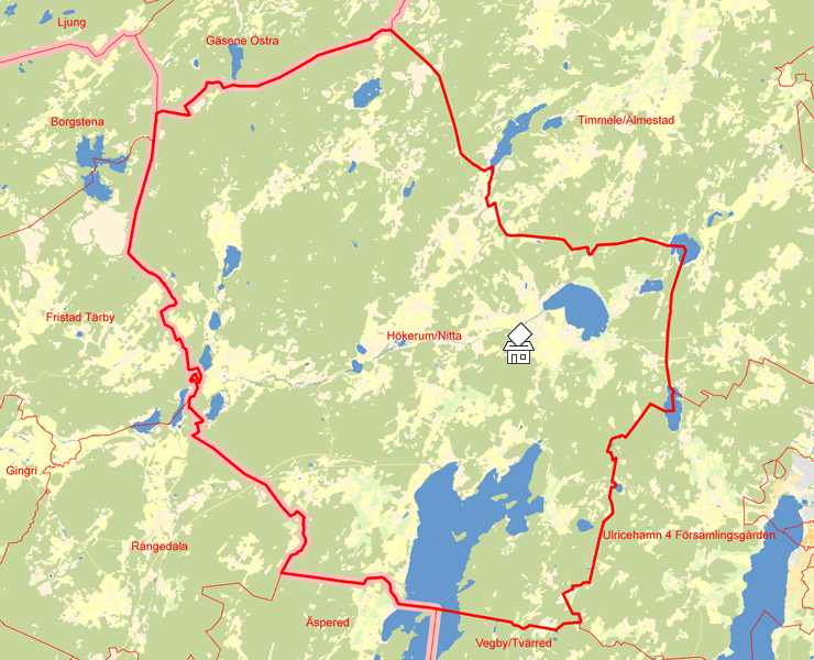 Karta över Hökerum/Nitta