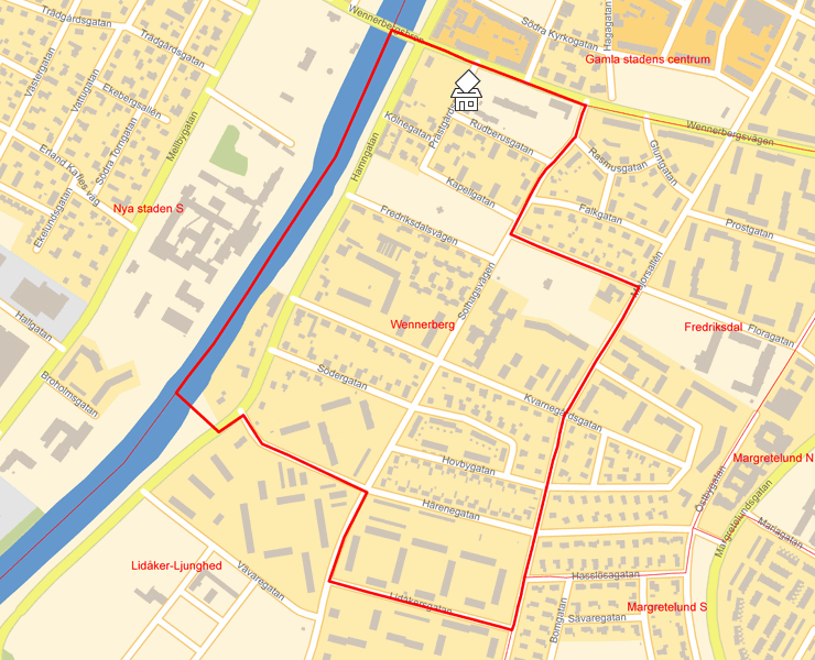 Karta över Wennerberg
