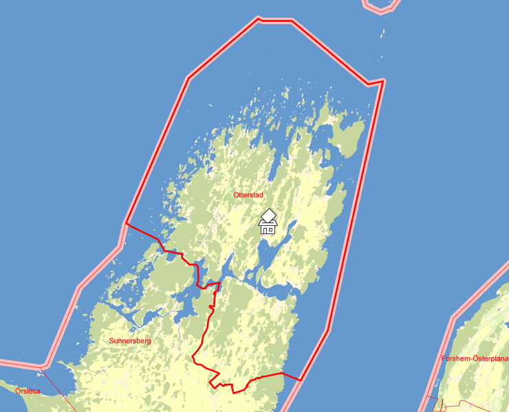 Karta över Otterstad