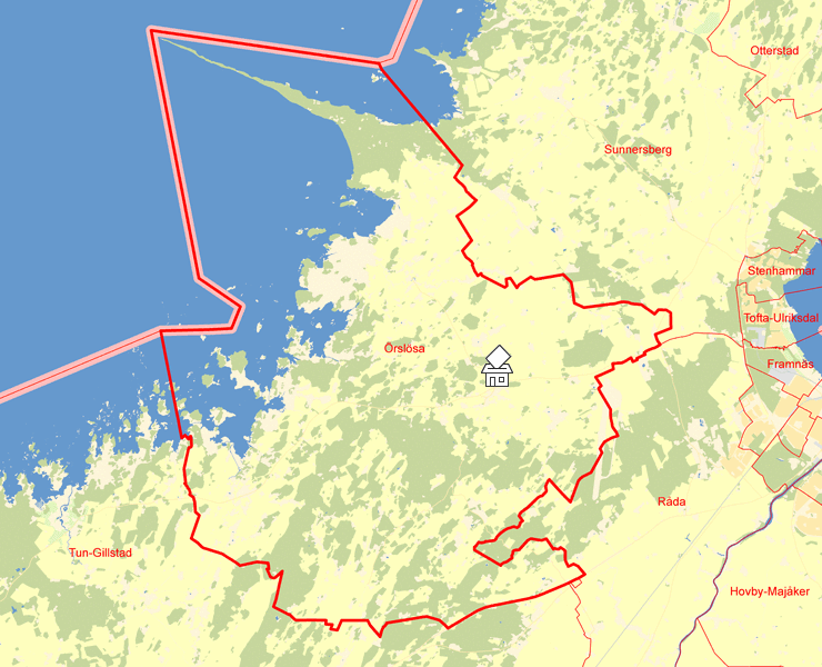 Karta över Örslösa