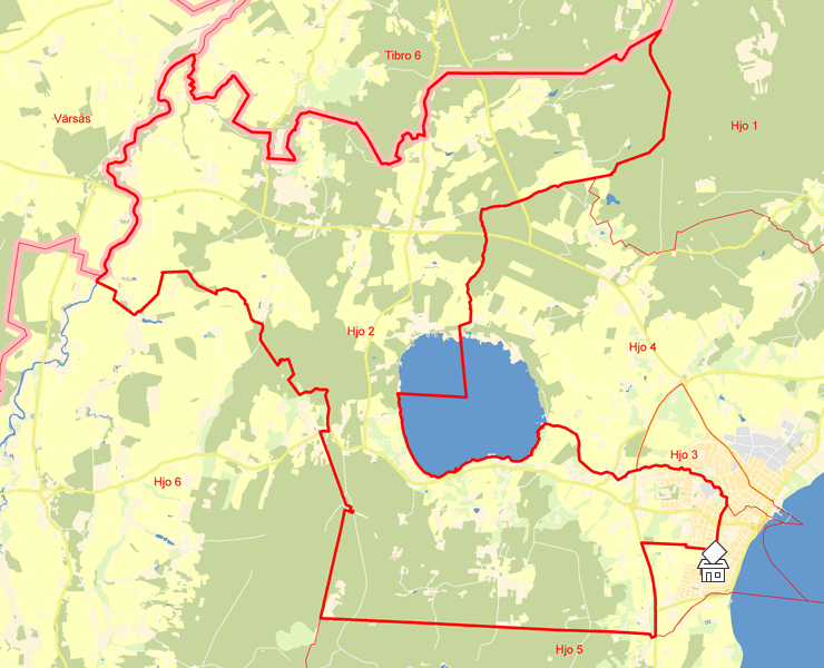 Karta över Hjo 2