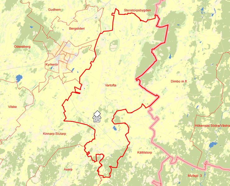 Karta över Vartofta