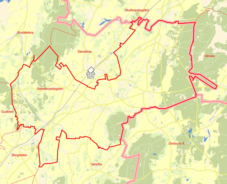 Karta över Stenstorpsbygden