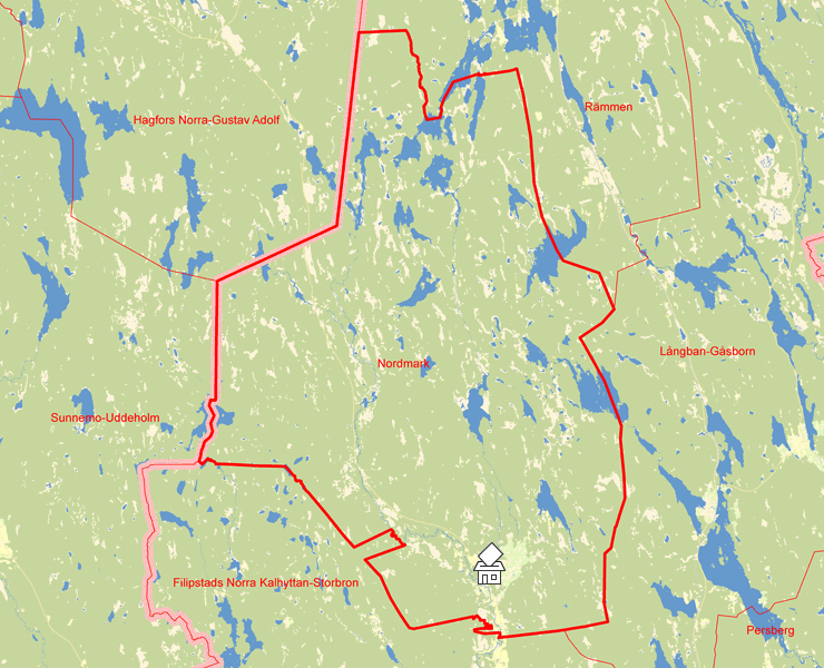 Karta över Nordmark