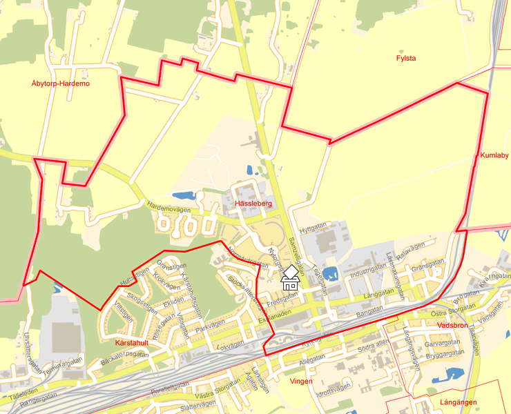 Karta över Hässleberg
