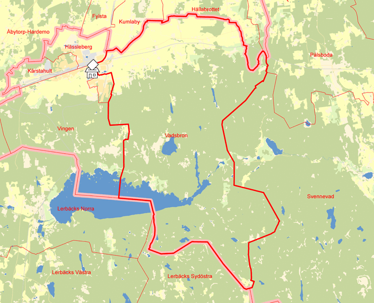 Karta över Vadsbron