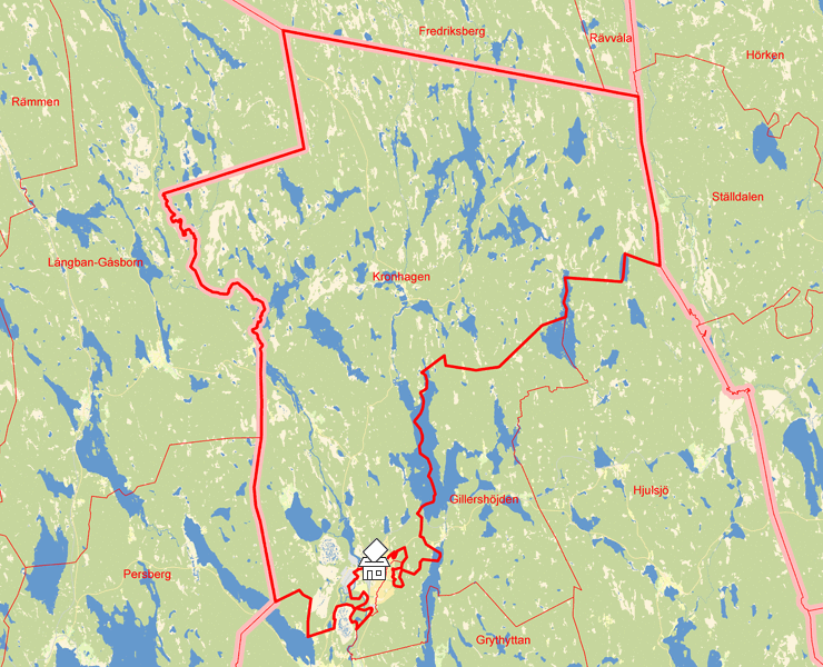 Karta över Kronhagen