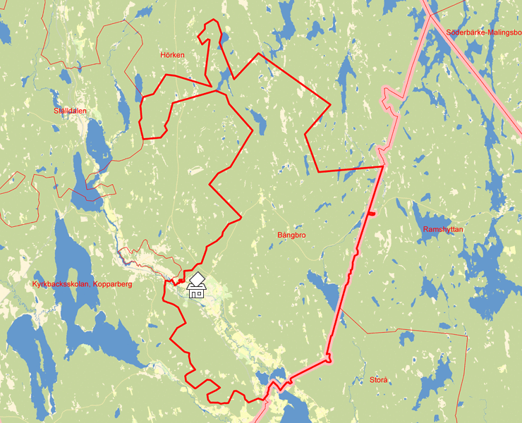 Karta över Bångbro
