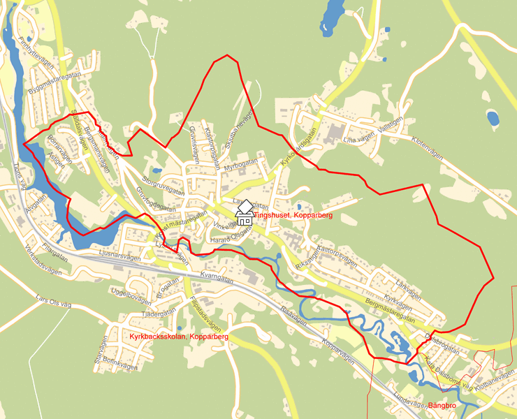 Karta över Tingshuset, Kopparberg