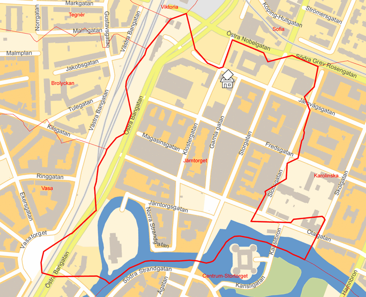 Karta över Järntorget