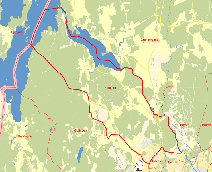 Karta över Karlberg