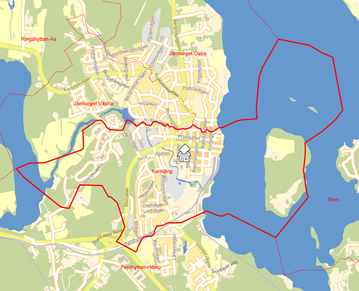 Karta över Karlsäng