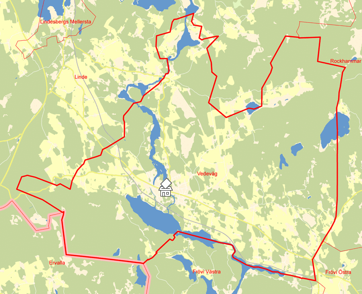 Karta över Vedevåg