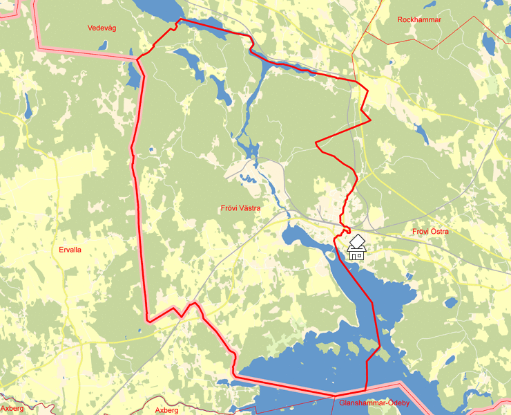 Karta över Frövi Västra