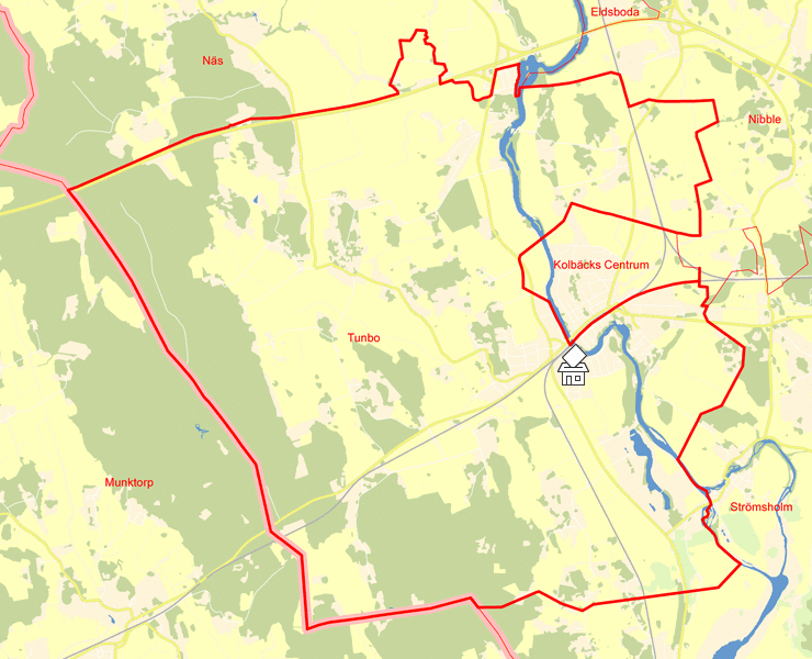 Karta över Tunbo