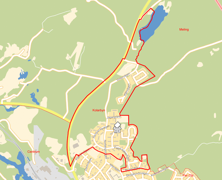 Karta över Kolarbyn
