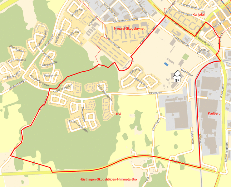 Karta över Ullvi