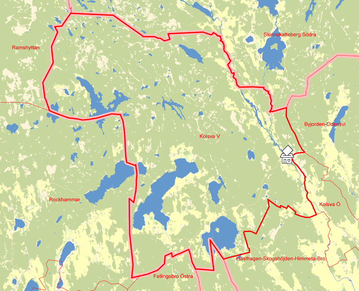 Karta över Kolsva V