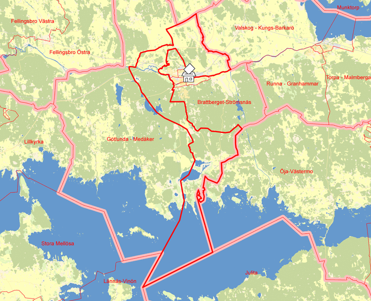 Karta över Landsförsamlingen-Vasastaden