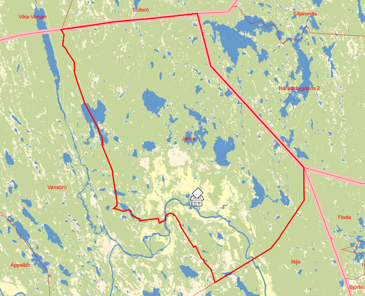 Karta över Järna