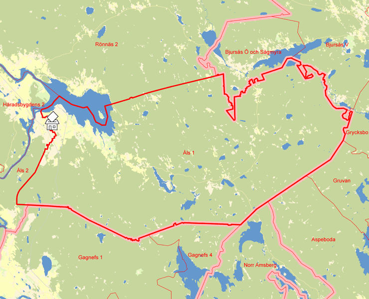 Karta över Åls 1