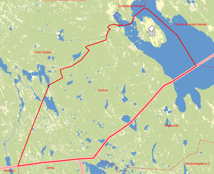Karta över Sollerö
