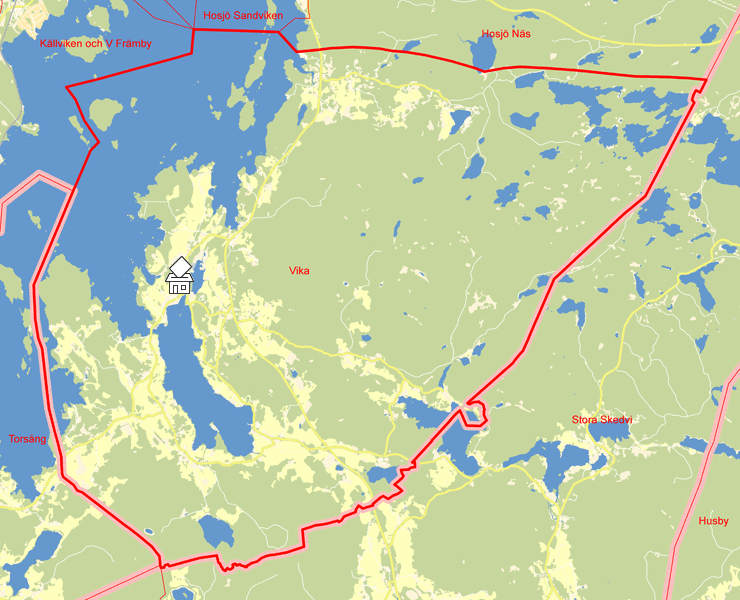 Karta över Vika