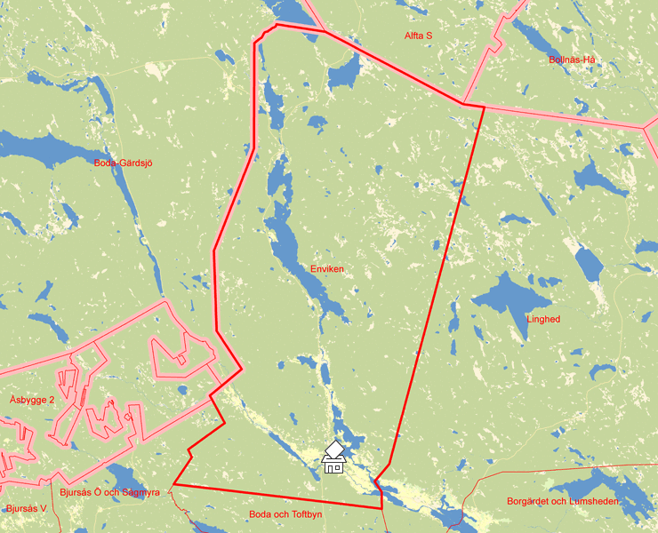 Karta över Enviken