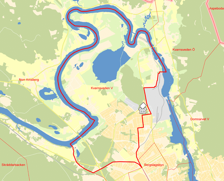 Karta över Kvarnsveden V