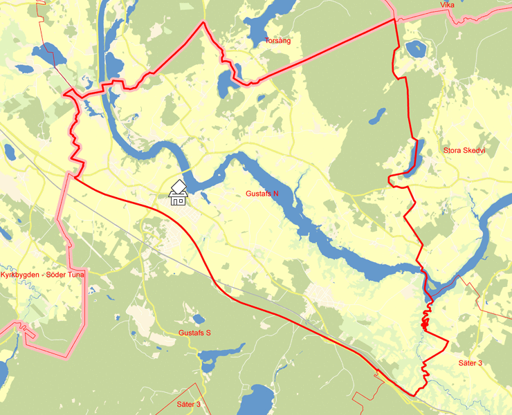 Karta över Gustafs N