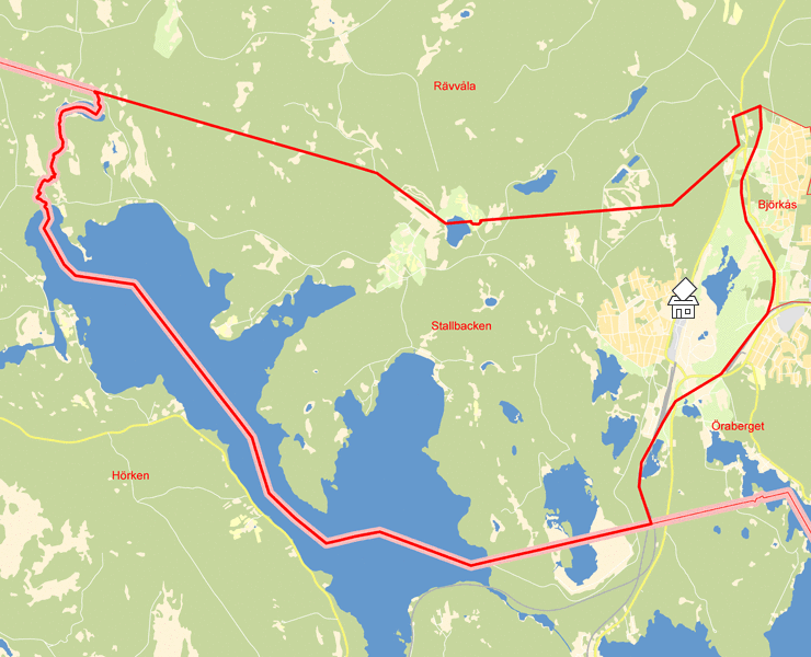 Karta över Stallbacken