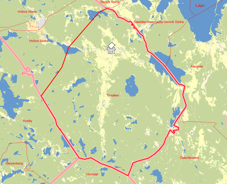 Karta över Torsåker