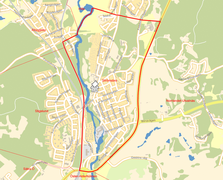 Karta över Strömsbro