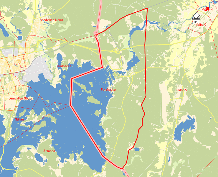 Karta över Forsbacka