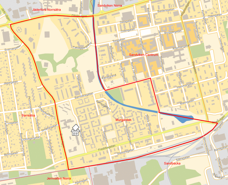 Karta över Murgården