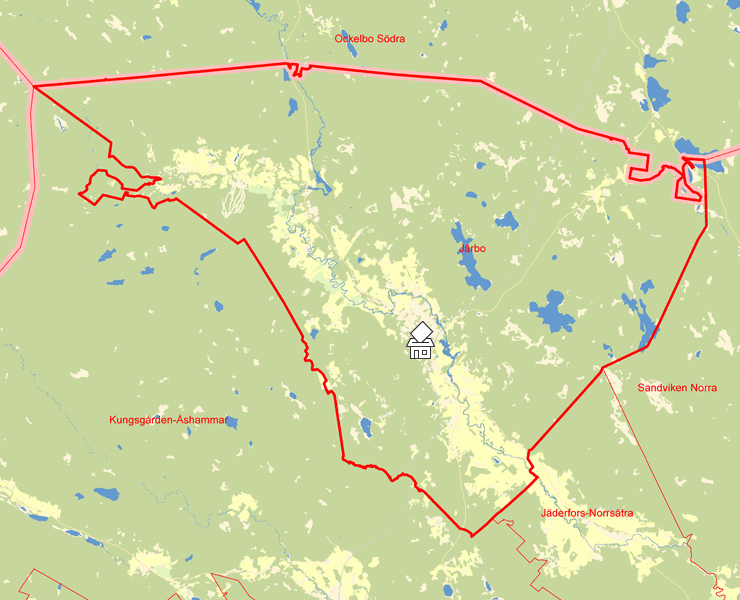 Karta över Järbo