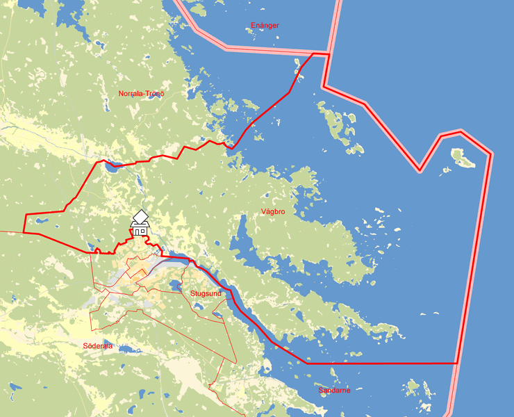 Karta över Vågbro