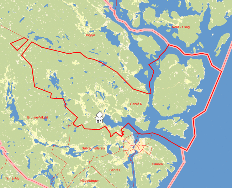 Karta över Säbrå N