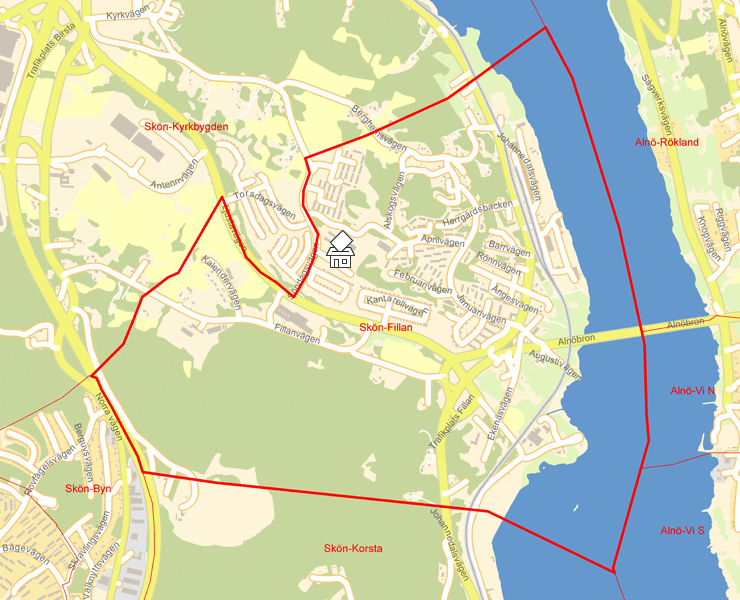 Karta över Skön-Fillan