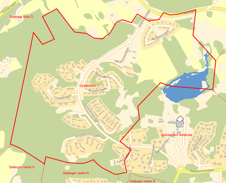 Karta över Granloholm V