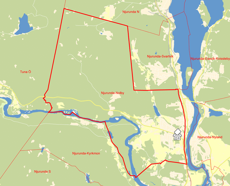 Karta över Njurunda-Nolby
