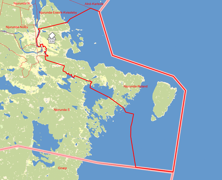 Karta över Njurunda-Nyland