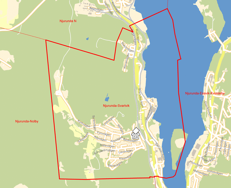 Karta över Njurunda-Svartvik